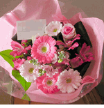 旬の花束【ピンク系】クイックお届け 誕生日