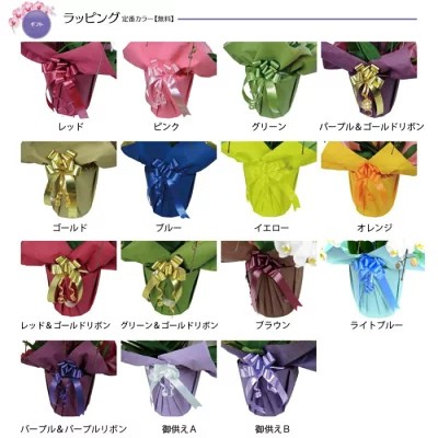 ラッピング、定番カラー