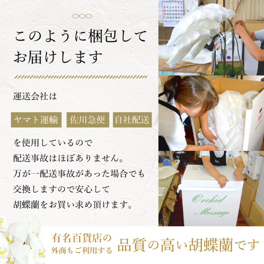 このように梱包してお届けします